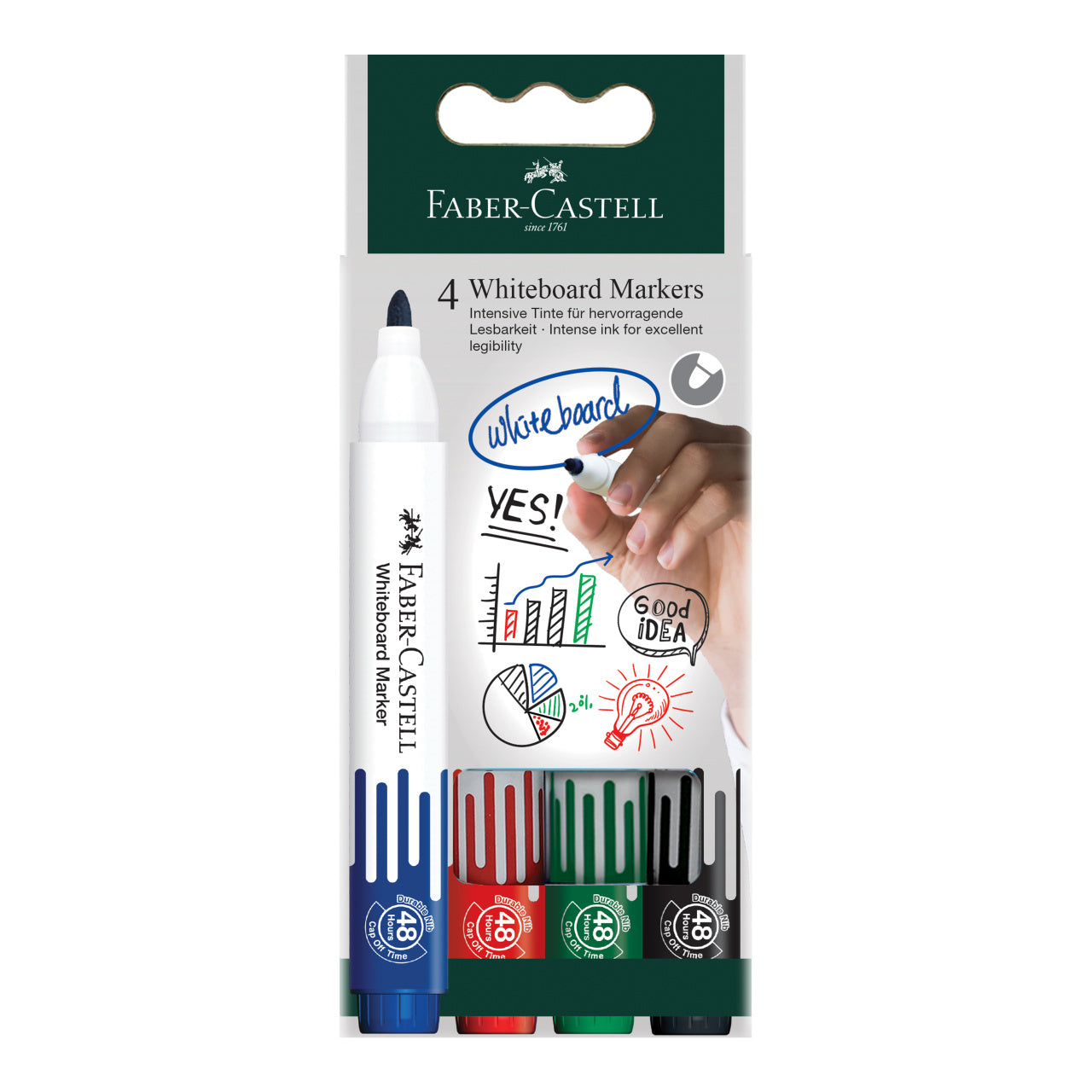 MARKER WHITEBOARD SET 4 W20 FABER-CASTELL MARKER WHITEBOARD SET 4 W20 FABER-CASTELL